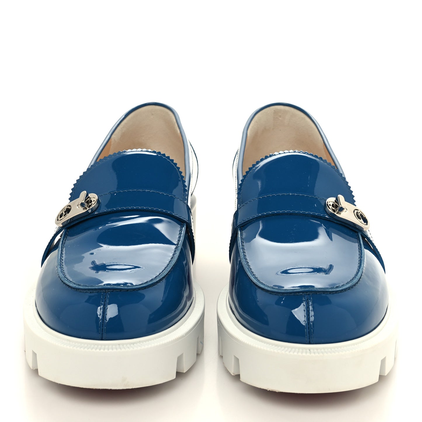 Patent Lock Woody Loafers 39 Ludgwig White