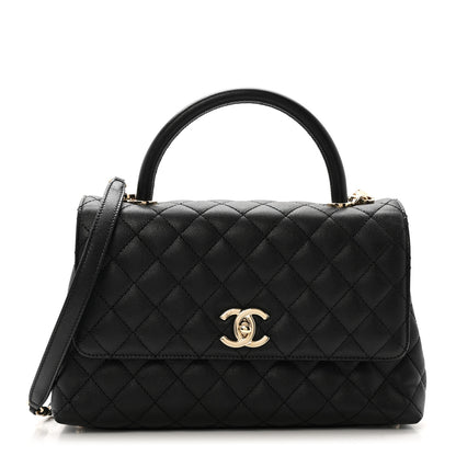 Chanel Caviar Quilted Small Coco Chain Handle Flap Black 1 of 10