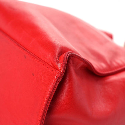 Chanel Lambskin CC Drawstring Shoulder Bag Red 11 of 22