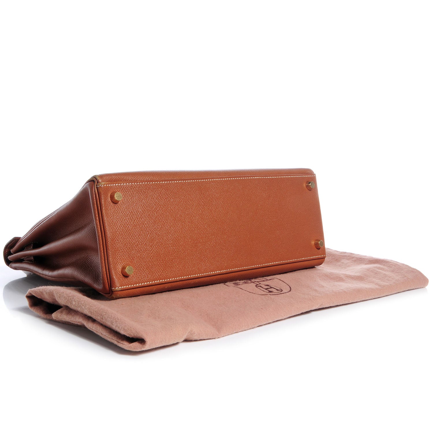 Hermes Courchevel Kelly Retourne 32 Gold 4 of 10