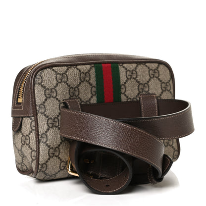 Gucci GG Supreme Monogram Web Small Ophidia Belt Bag 75 30 Dark Brown 3 of 11