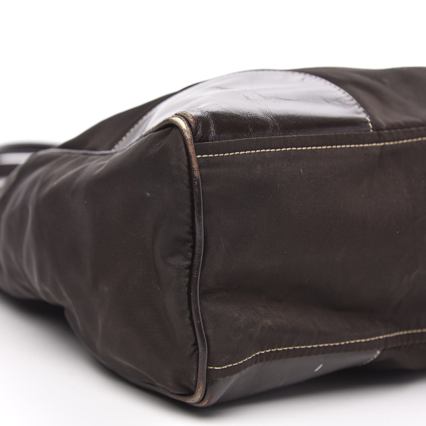 Tessuto Nylon Calfskin Hobo Moro