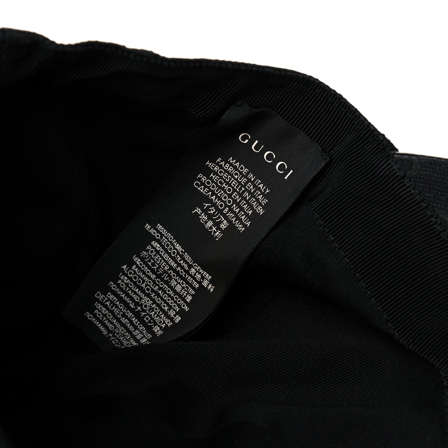 Monogram Web Baseball Hat M Black
