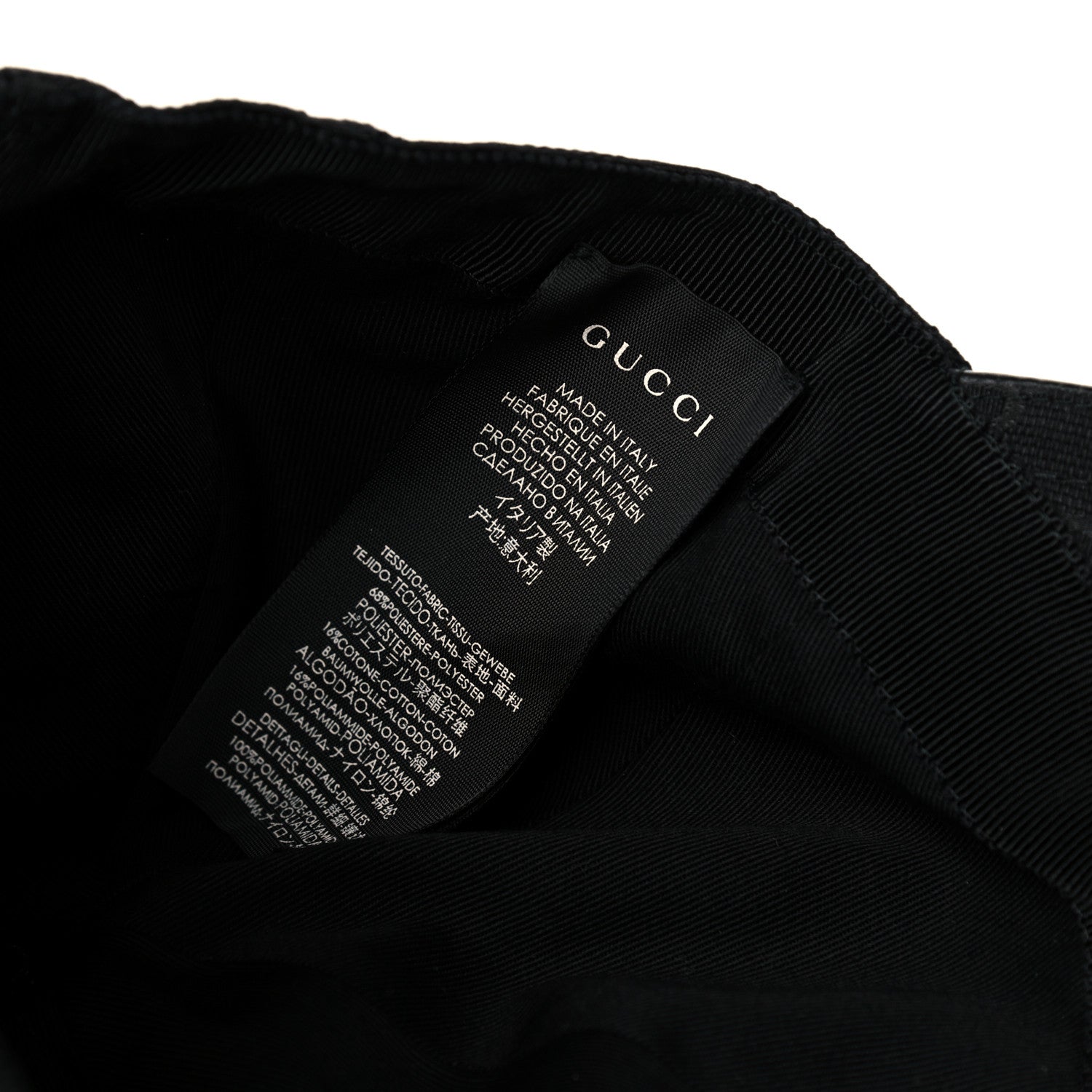 Gucci Monogram Web Baseball Hat M Black 6 of 7