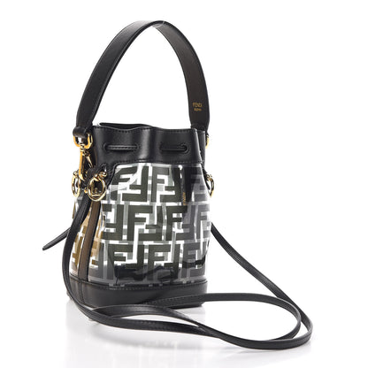 Fendi TPU FF Vitello Grace F is Fendi Mini Mon Tresor Bucket Bag Black 3 of 10