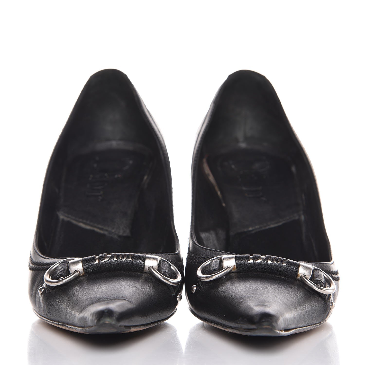 Christian Dior Soft Calfskin My Dior Pumps 38.5 Black 37.5 Black 2 of 14
