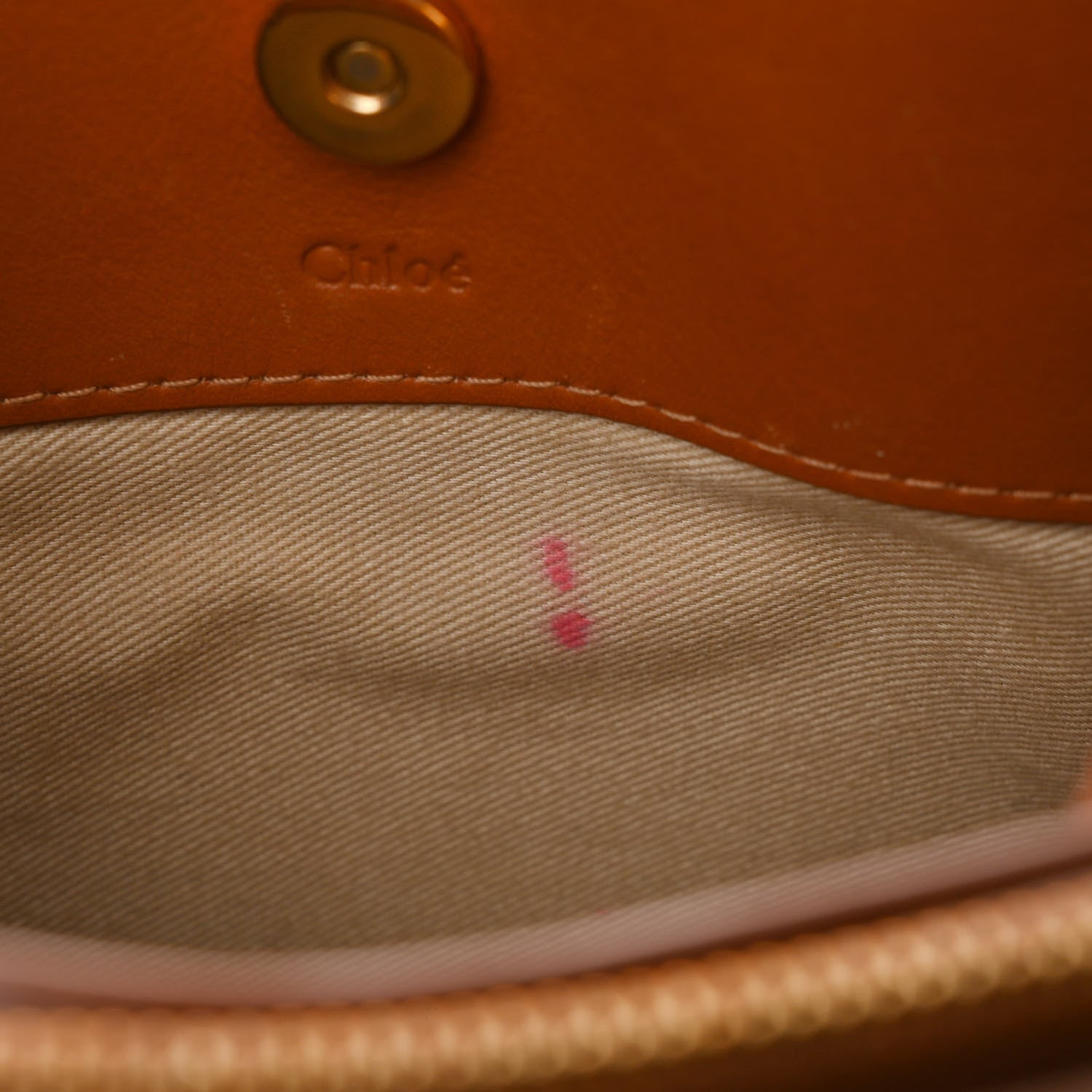 Chloe Calfskin Suede Mini Roy Bag Caramel 13 of 13