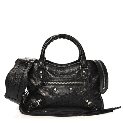 Balenciaga Agneau Classic Silver Hardware Mini City Black 1 of 11