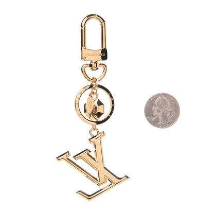 Louis Vuitton LV Facettes Bag Charm Key Holder Gold 2 of 3