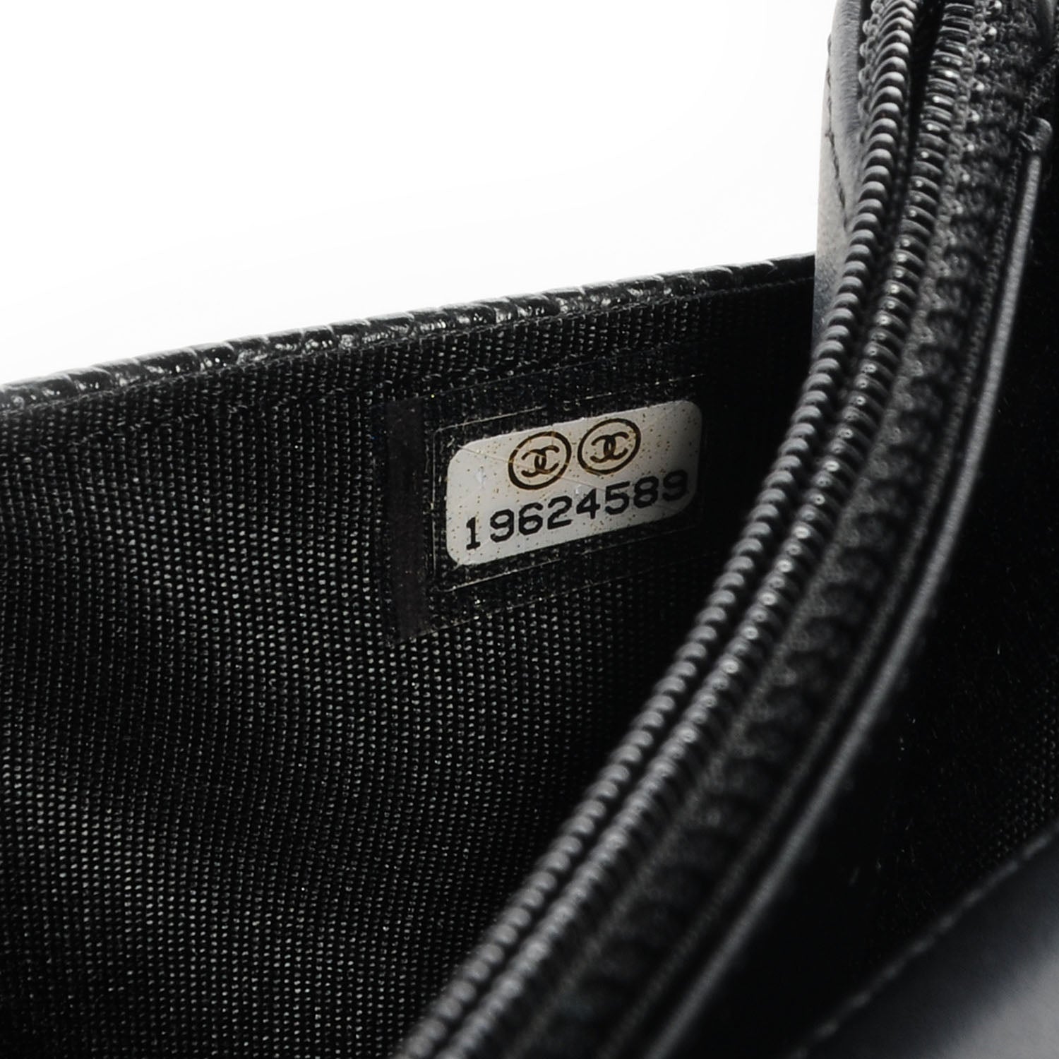 Chanel Caviar Timeless CC Wallet on Chain WOC Black 8 of 10