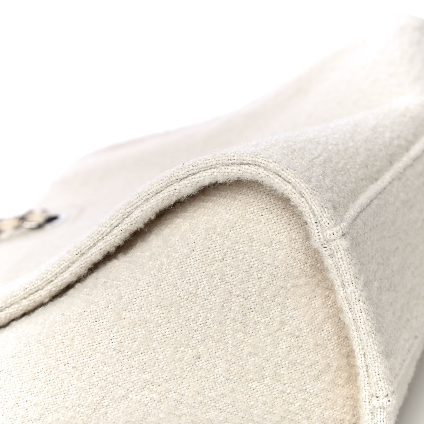 Mixed Fibers Small Deauville Tote Ecru
