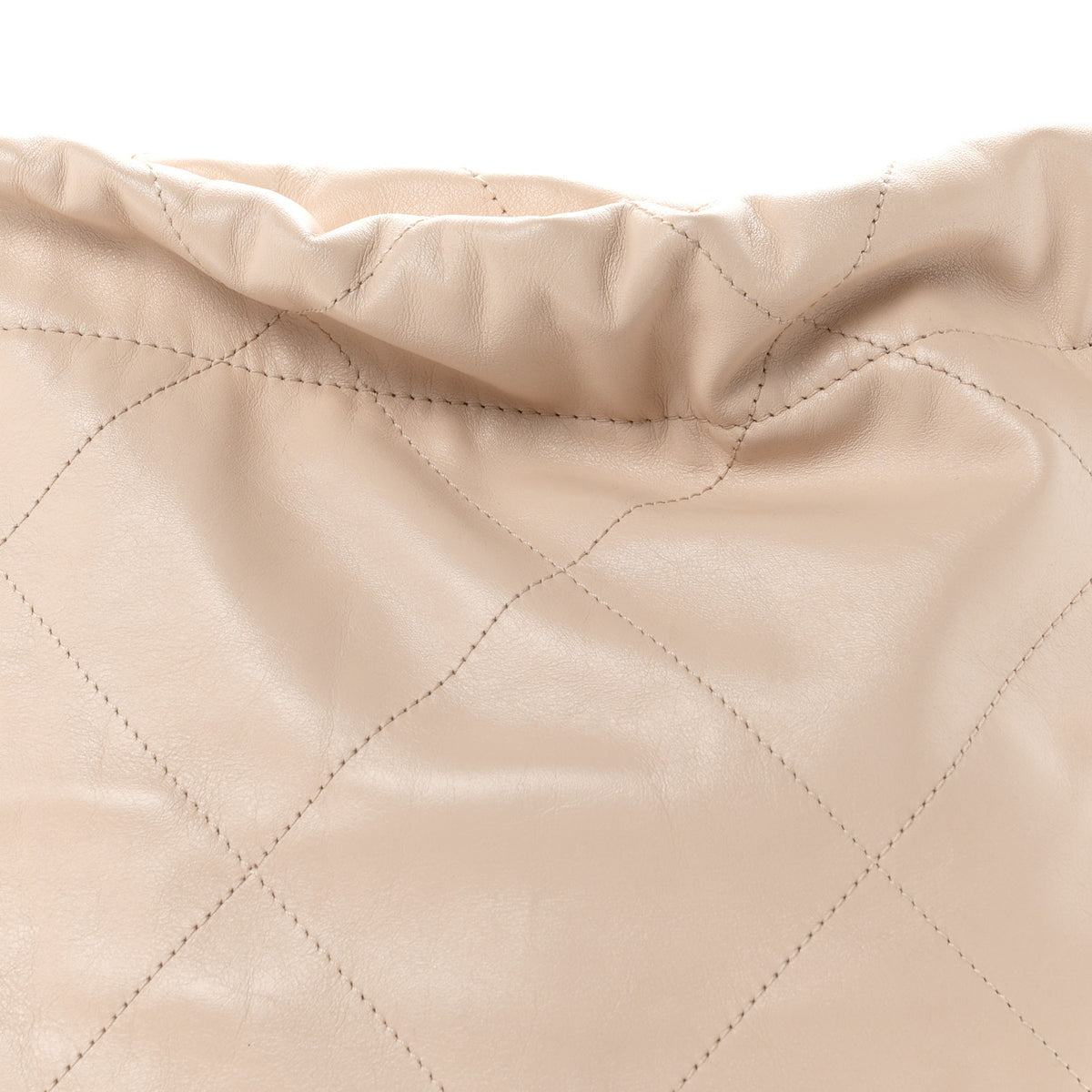 Chanel Shiny Calfskin Quilted Small Chanel 22 Ecru 9 of 11