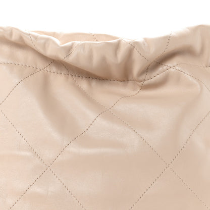Chanel Shiny Calfskin Quilted Small Chanel 22 Ecru 9 of 11