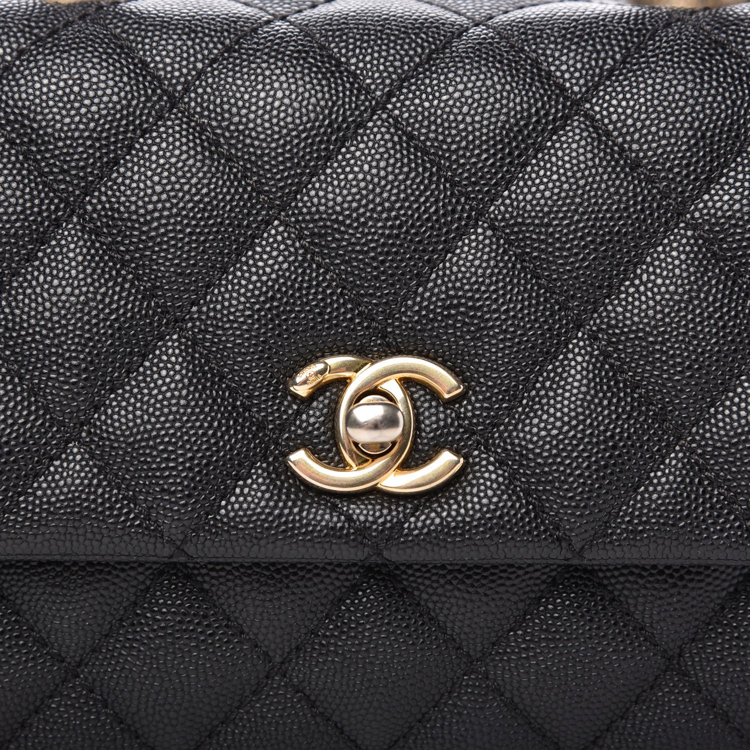 Chanel Caviar Quilted Mini Coco Handle Flap Black 10 of 11
