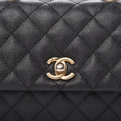 Chanel Caviar Quilted Mini Coco Handle Flap Black 10 of 11