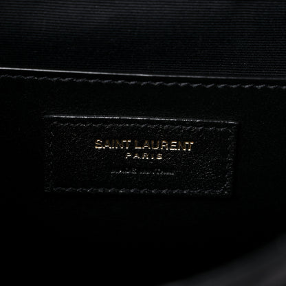 Saint Laurent Lambskin Matelasse Monogram Baby Niki Chain Satchel Black 7 of 12