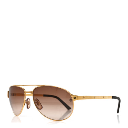 Cartier Santos Dumont Aviator Sunglasses 130 Gold 1 of 6