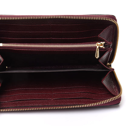Gucci Grainy Calfskin Zumi Zip Around Wallet Vintage Bordeaux 5 of 10