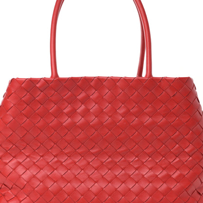 Bottega Veneta Nappa Intrecciato Tote Bag Red 8 of 11