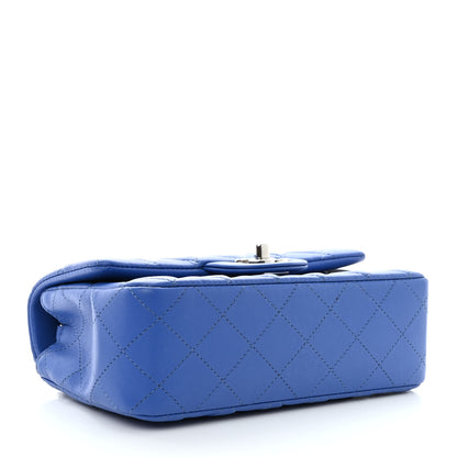 Chanel Lambskin Quilted Mini Rectangular Flap Royal Blue 4 of 11