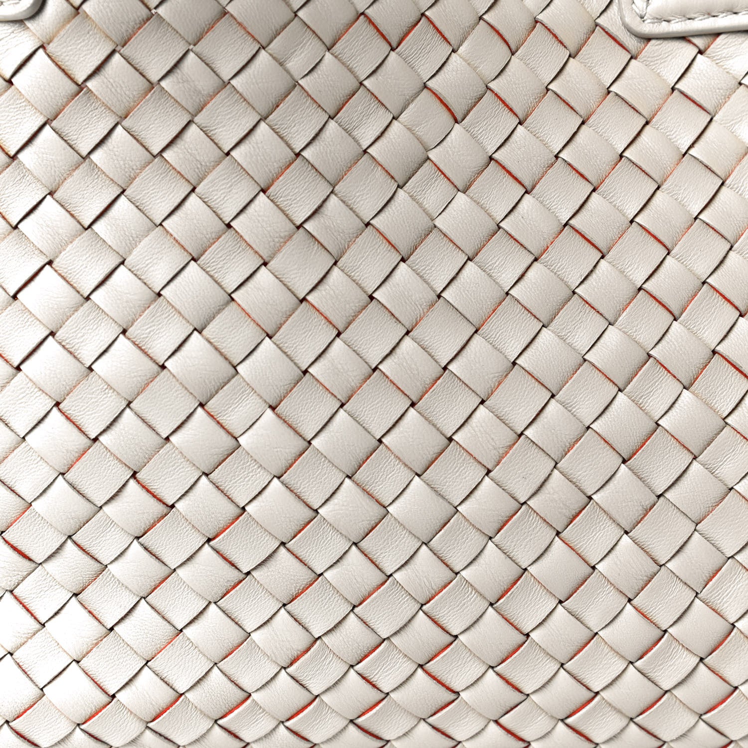 Bottega Veneta Nappa Intrecciato Medium Cabat White Orange 15 of 16