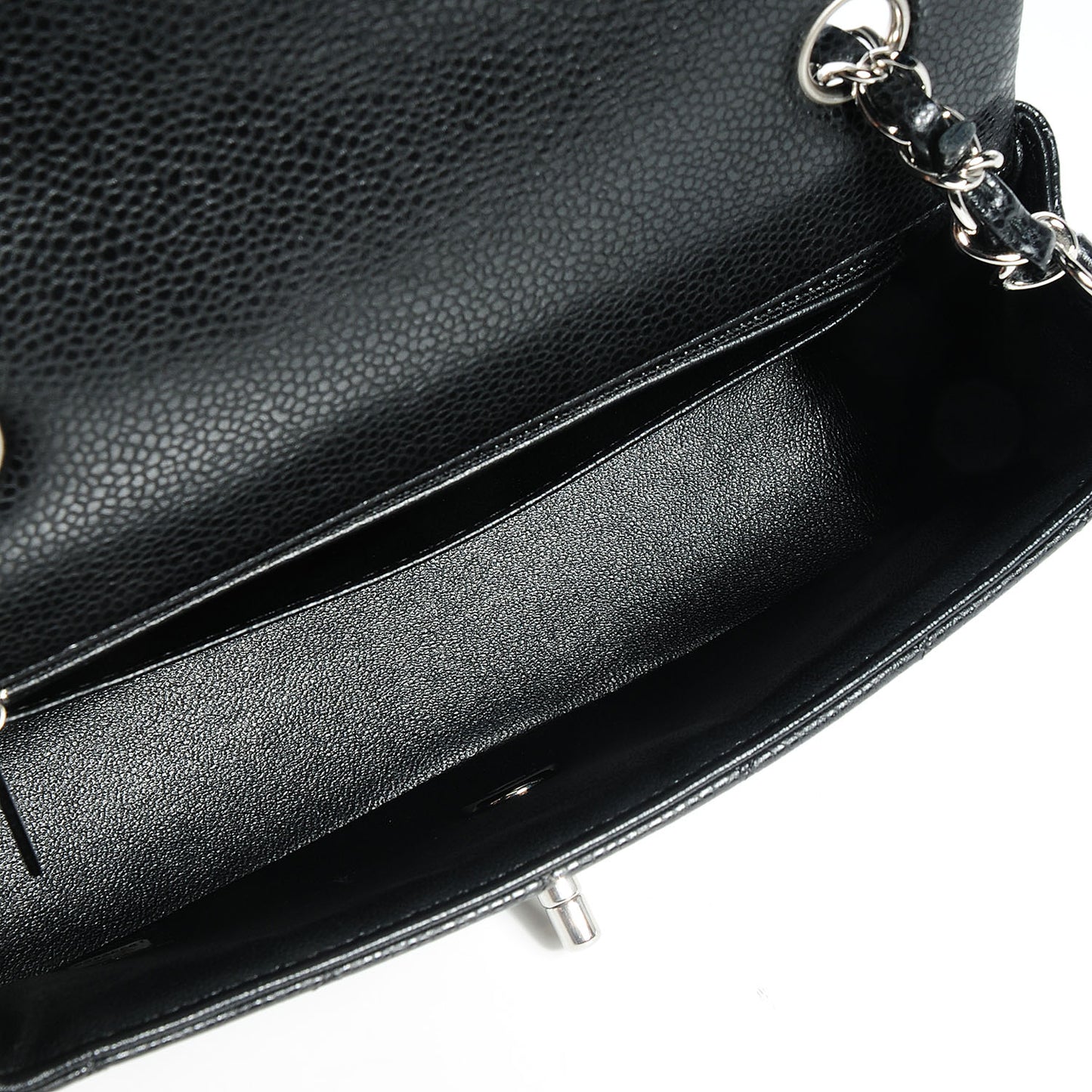 Caviar Quilted Mini Flap Black