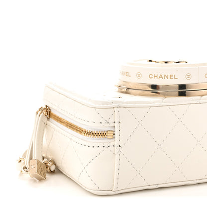 Chanel Lambskin Quilted Coco Click Bag White 9 of 11