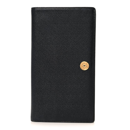 Chanel Grained Calfskin CC Button Yen Wallet Black 1 of 9