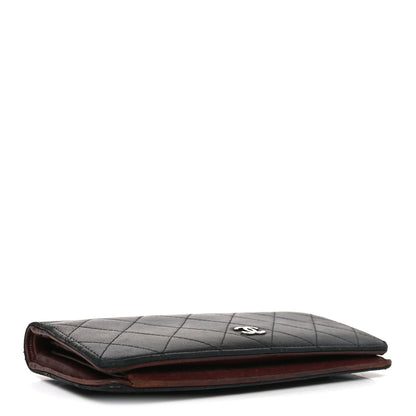 Chanel Lambskin Quilted Yen Wallet Black 4 of 8