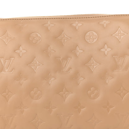 Louis Vuitton Lambskin Embossed Monogram Coussin PM Camel 7 of 9