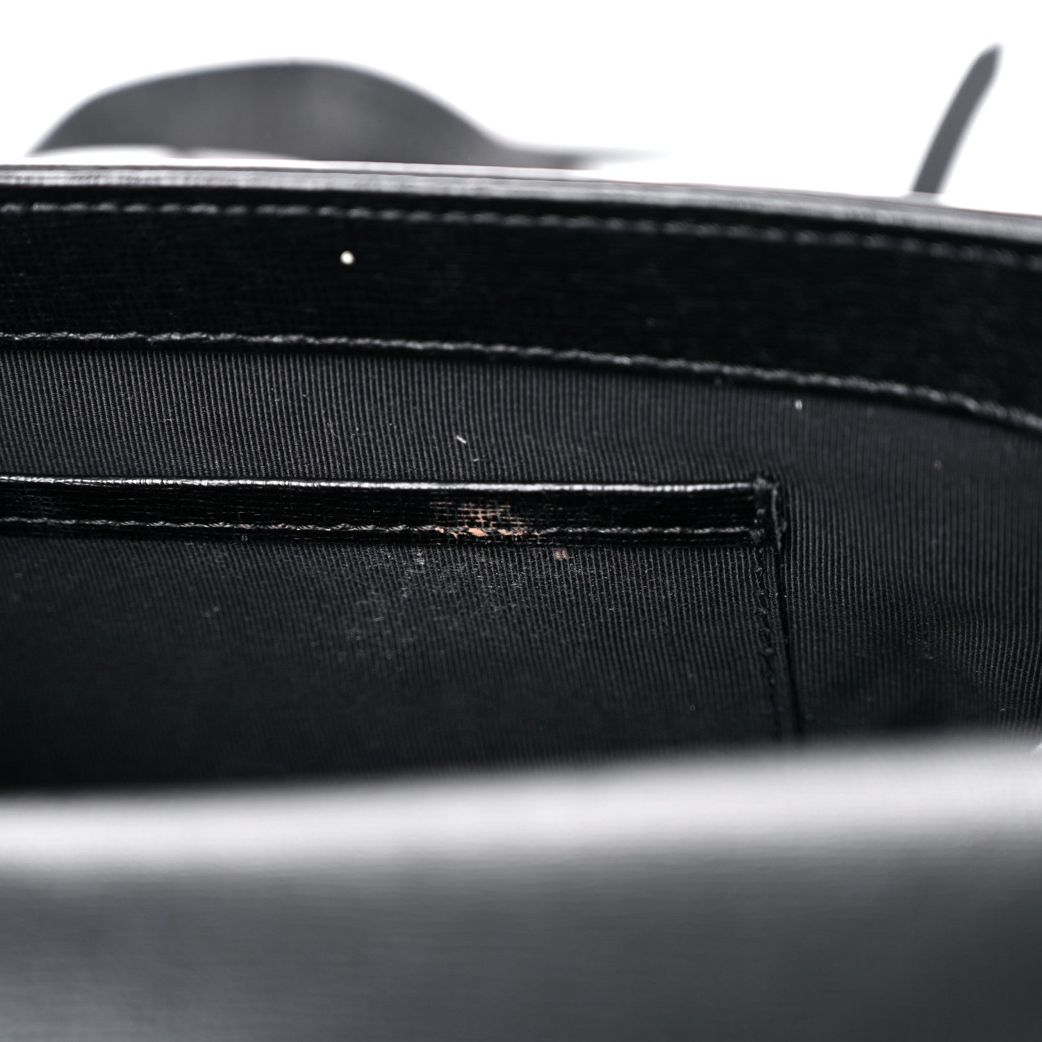 Off-White Saffiano For Display Only Binder Clip Shoulder Bag Black 7 of 21