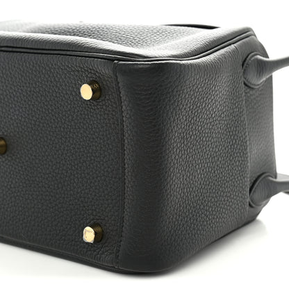 Hermes Taurillon Clemence Lindy 26 Black 10 of 10