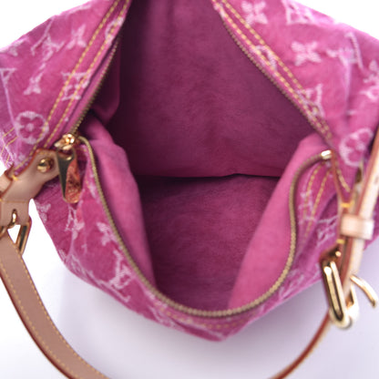 Louis Vuitton Denim Baggy GM Fuchsia 5 of 12