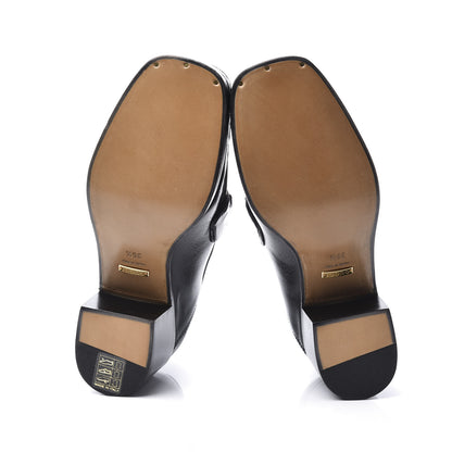 Gucci Lambskin Union Jack Horsebit Loafer Pumps 35.5 Black 6 of 12