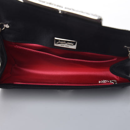 Judith Leiber Satin Swarovski Crystal Nina Clutch Black 5 of 7