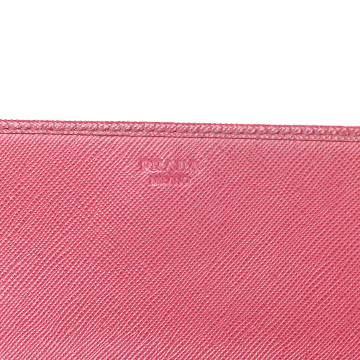 Prada Saffiano Metal Oro Chain Wallet Peonia 6 of 18