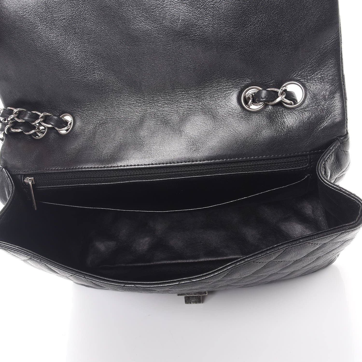 Chanel Washed Lambskin Quilted Jumbo Hybrid Reissue Flap Black 5 of 9