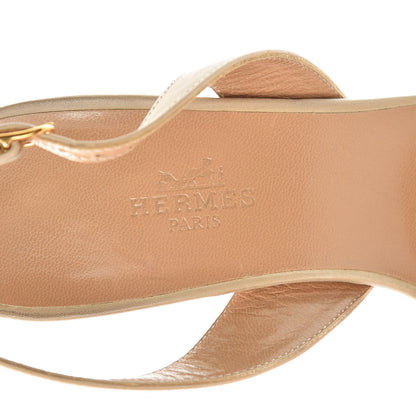 Hermes Nappa Night 70 Slingback Sandals 36.5 9 of 14