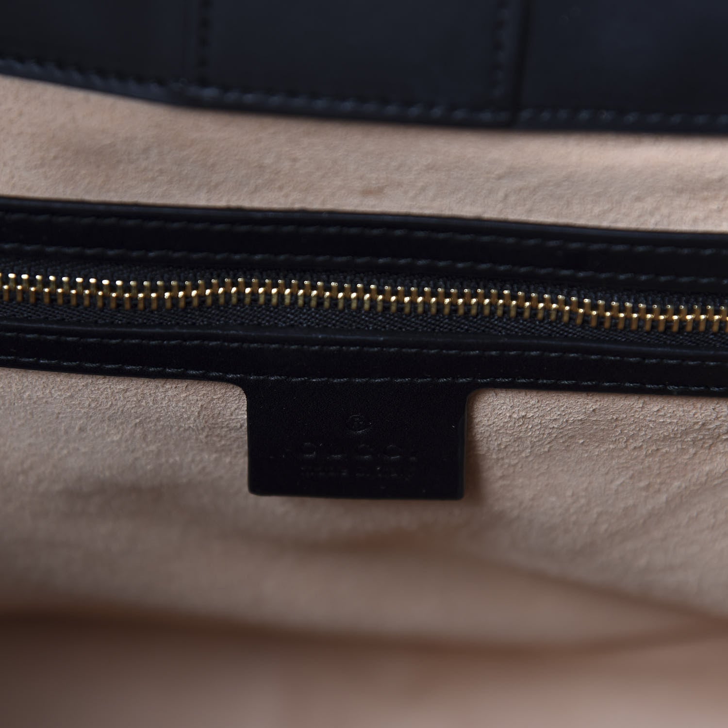 Gucci Soft GG Supreme Monogram Bees Small Crossbody Tote Beige Oro Black 8 of 10
