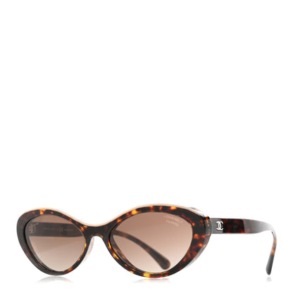 Chanel Acetate Oval Sunglasses 5416 Tortoise Beige 1 of 9