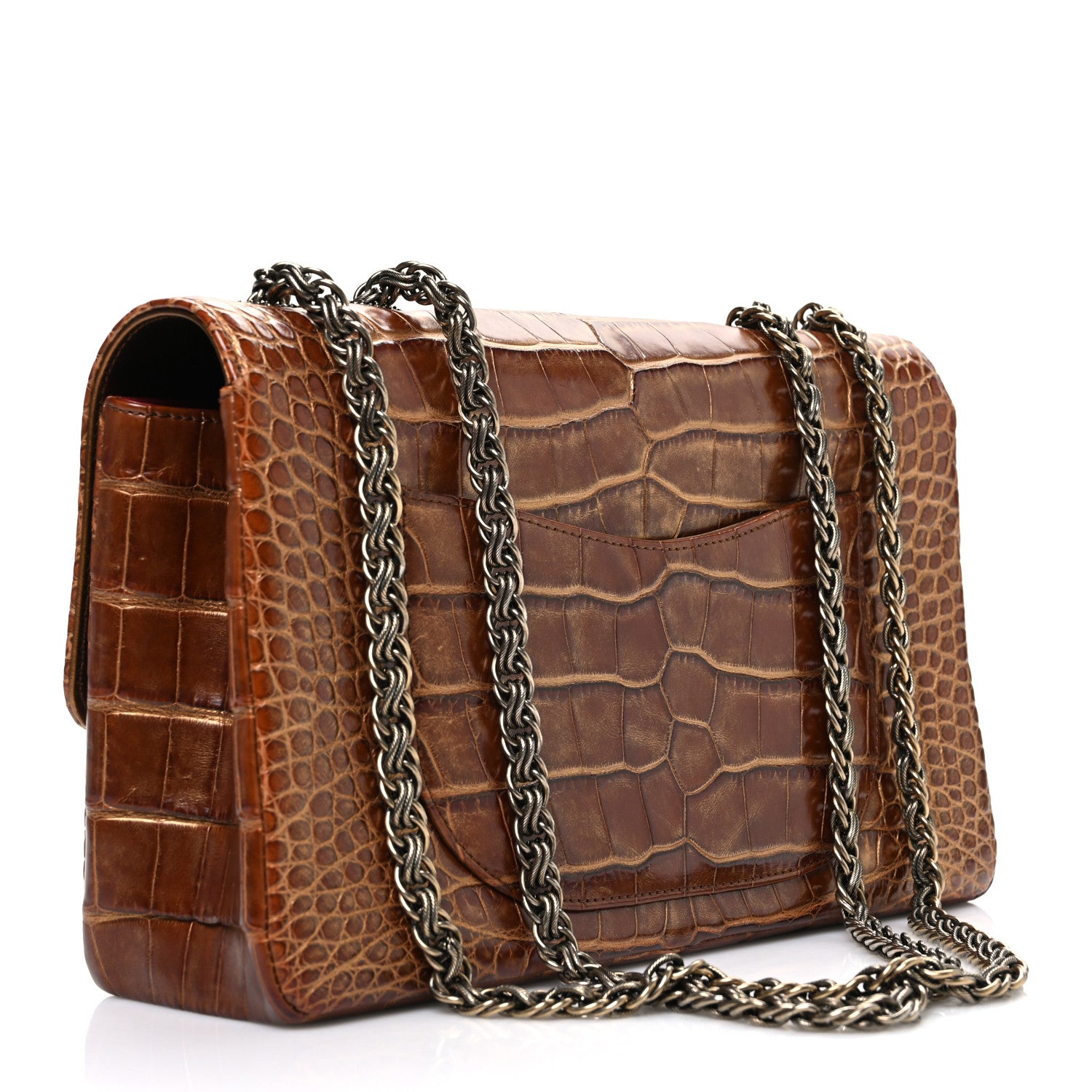 Chanel Alligator 2.55 Reissue 226 Flap Brown 3 of 10