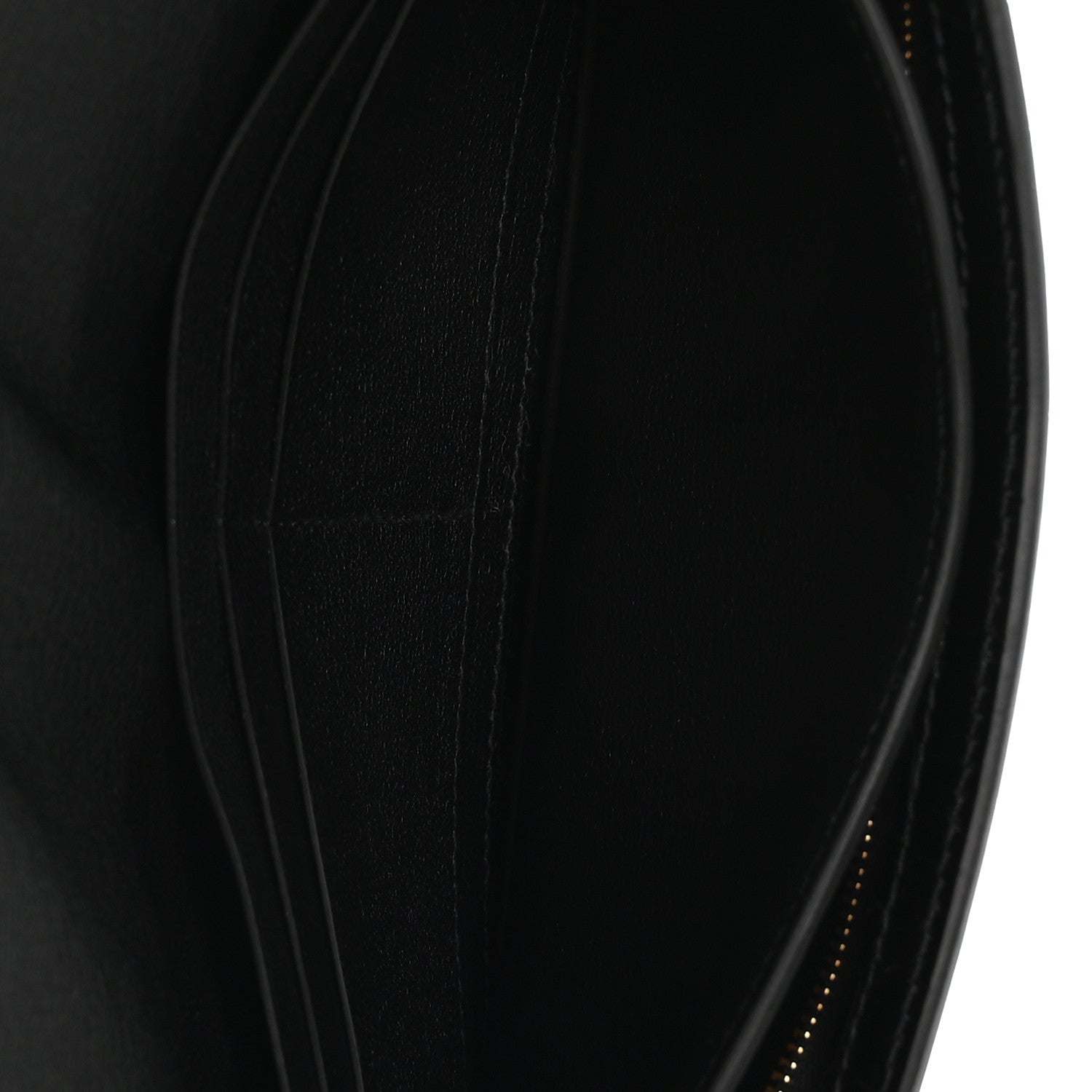 Hermes Shiny Alligator Kelly Pocket Long Wallet Black 5 of 8
