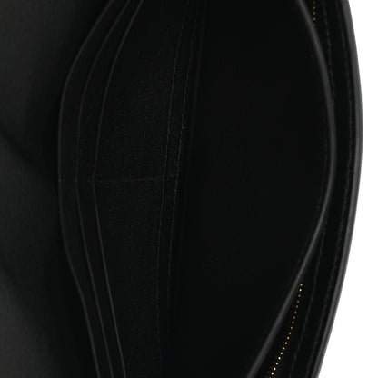 Hermes Shiny Alligator Kelly Pocket Long Wallet Black 5 of 8