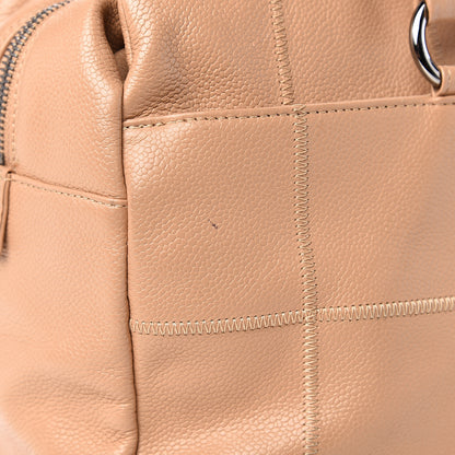 Chanel Caviar Square Stitched Tote Beige 8 of 15