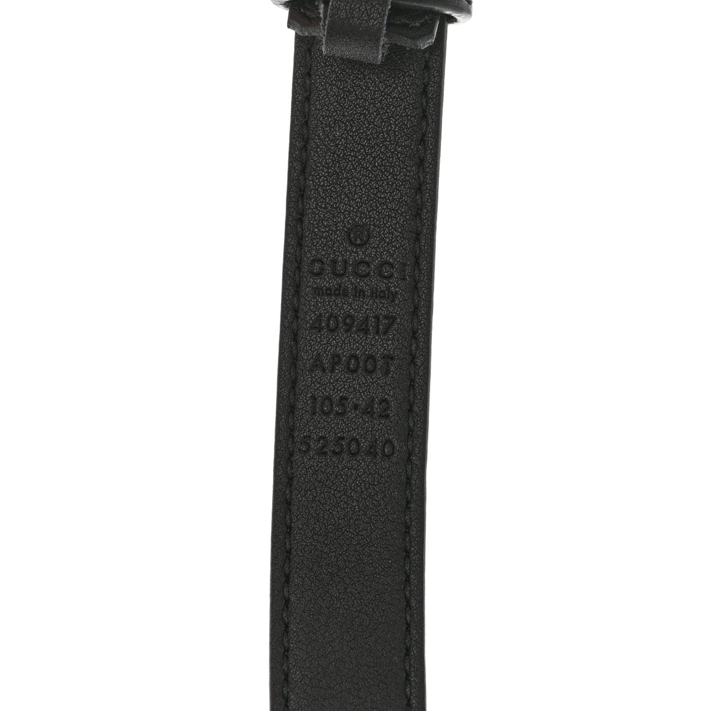 Calfskin Double G 20mm Belt 105 42 Black