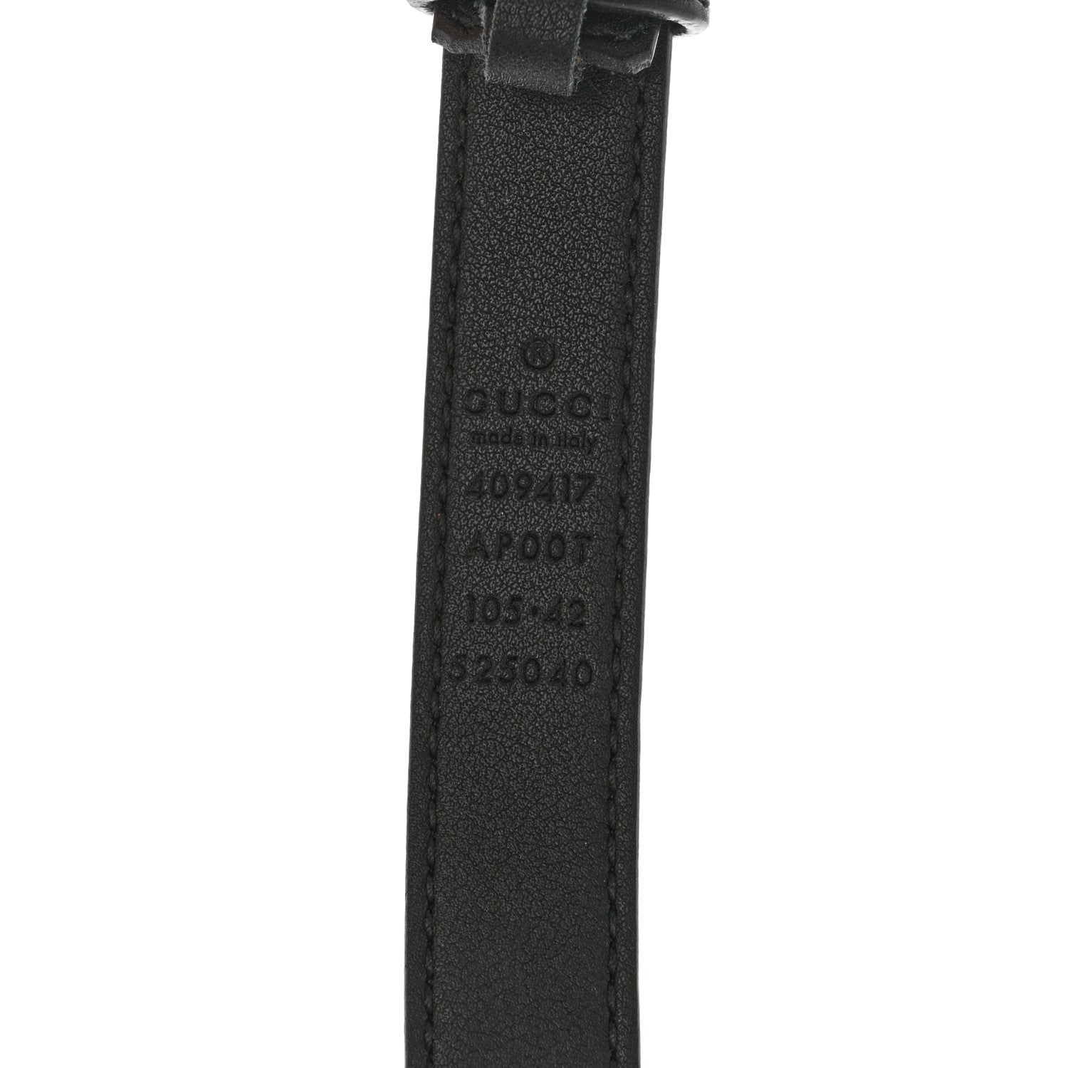 Gucci Calfskin Double G 20mm Belt 105 42 Black 5 of 5