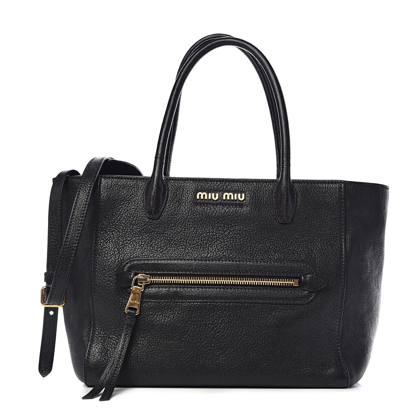 Goatskin Madras Tote Black