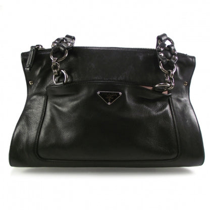 Prada Leather Chain Tote Black 1 of 10
