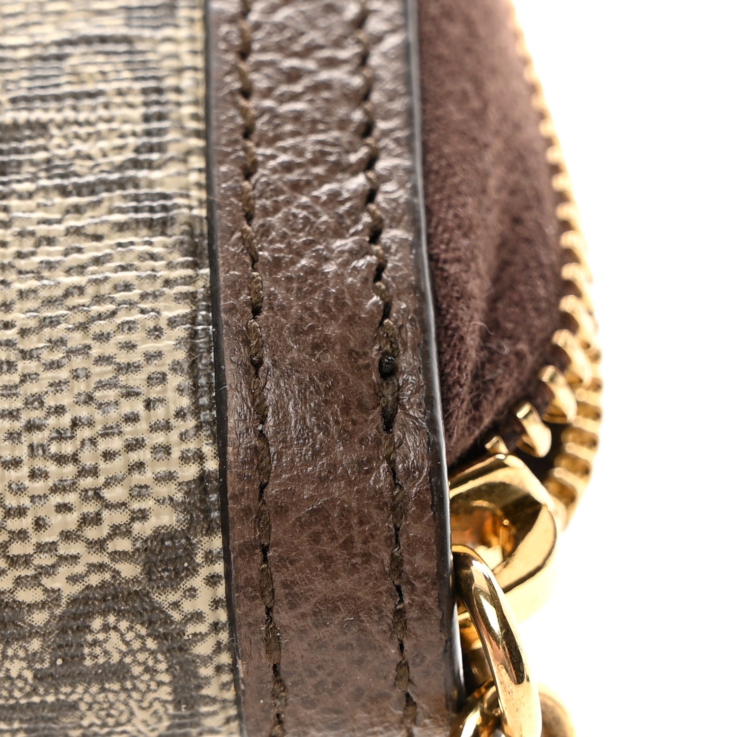 Gucci GG Supreme Monogram Web Ophidia Zip Around Wallet Brown 8 of 10
