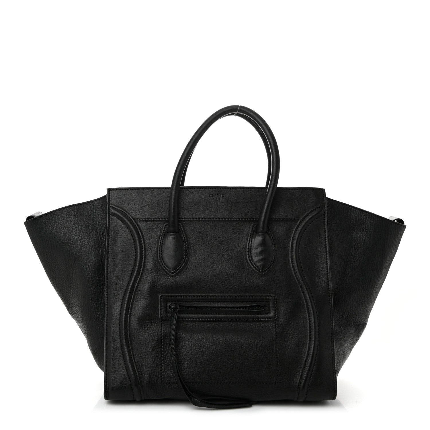 Celine Supple Calfskin Large Phantom Luggage Black 1 of 11
